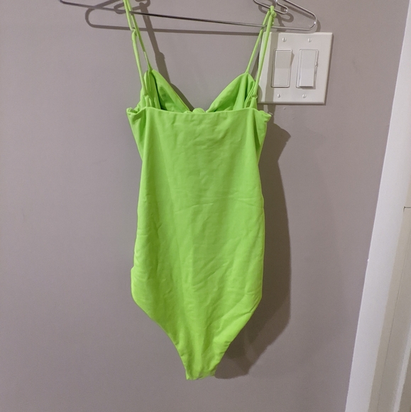 Tic Toc Lime Green Bathing Suit - Picture 3 of 3